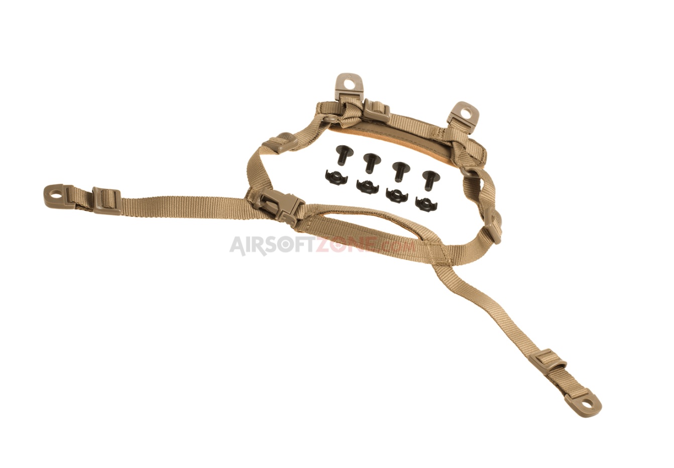 MICH HELMET RETENTION SYSTEM H-NAPE - DARK EARTH - 1 | YEO